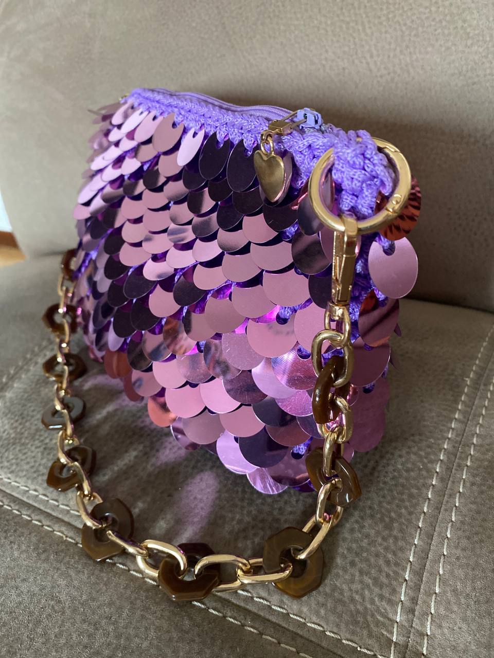 Borsa paillettes elegante