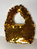 Borsa con filato paillettes