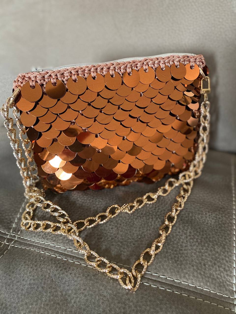 Borsa paillettes elegante